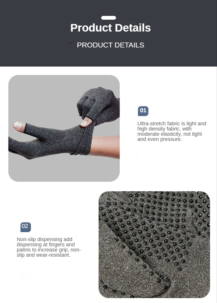 Guantes de compresión para aliviar el dolor articular